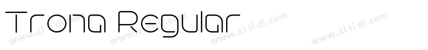 Trona Regular字体转换